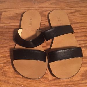 J. Crew leather sandals.